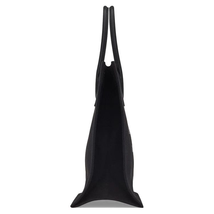 Saint Laurent Canvas Logo Tote Bag Black