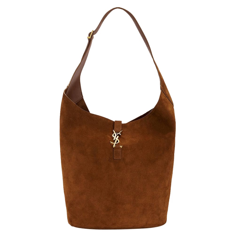 Saint Laurent Le 5 Á 7 Hobo Shoulder Bag Caramel Cognac