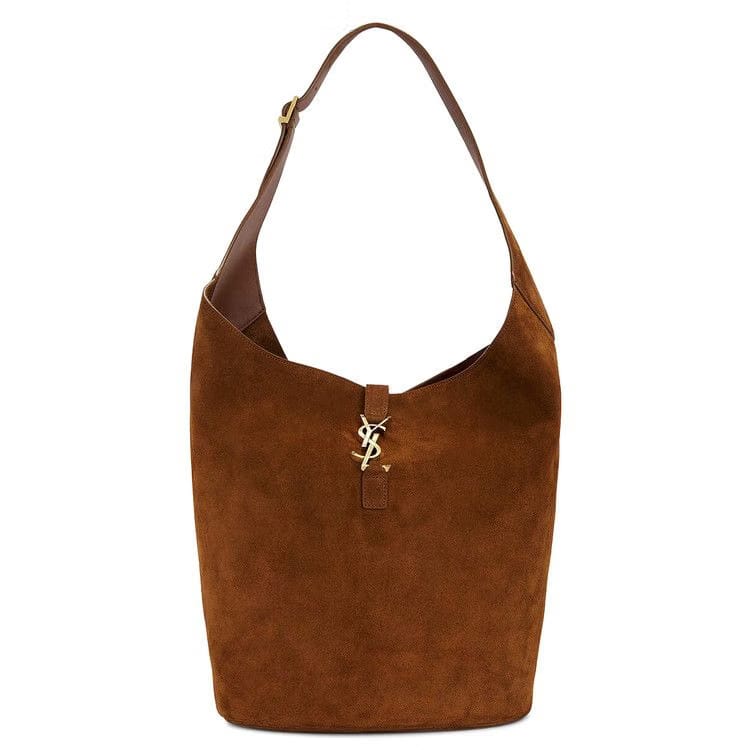 Saint Laurent Le 5 Á 7 Hobo Shoulder Bag Caramel Cognac