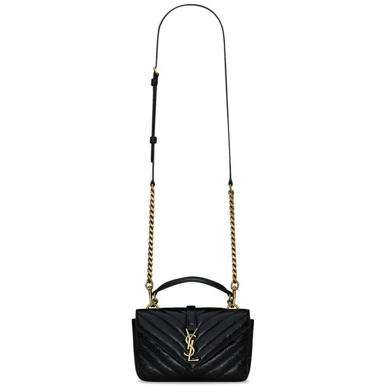 Saint Laurent College Mini Chain Bag Noir