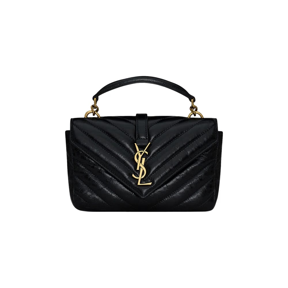 Saint Laurent College Mini Chain Bag Noir