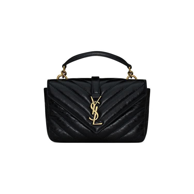 Saint Laurent College Mini Chain Bag Noir