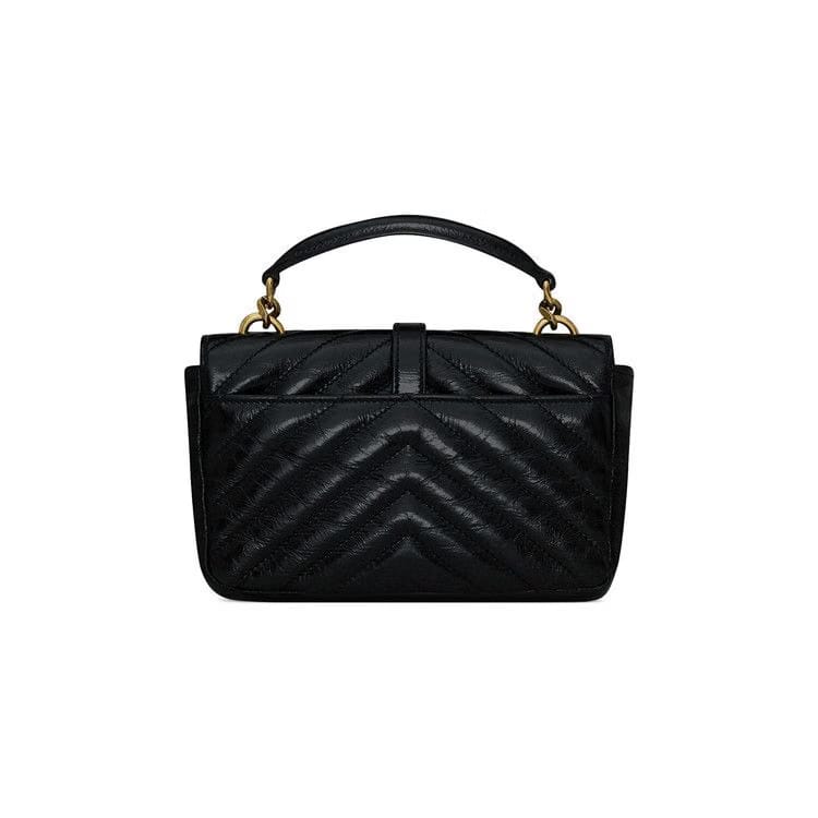 Saint Laurent College Mini Chain Bag Noir