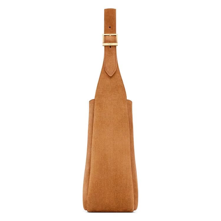 Saint Laurent Le 5 Á 7 Suede Shoulder Bag Snuff