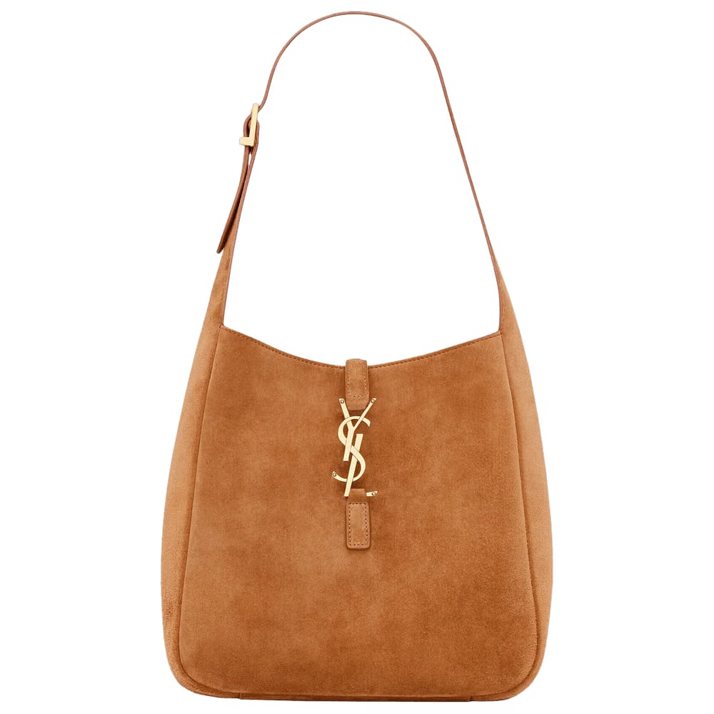 Saint Laurent Le 5 Á 7 Suede Shoulder Bag Snuff