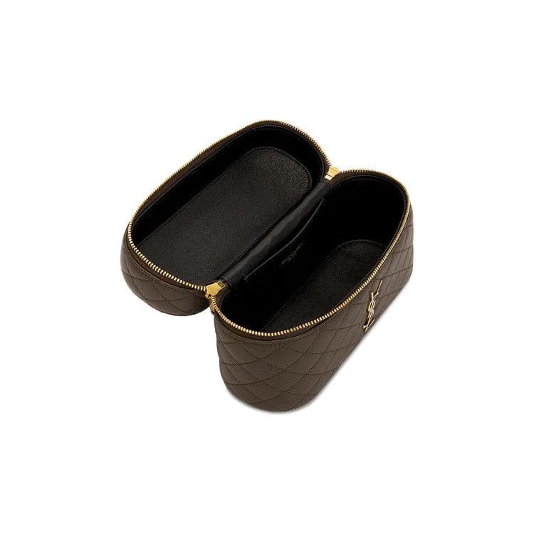 Saint Laurent Mini Vanity Bag With Strap Light Musk