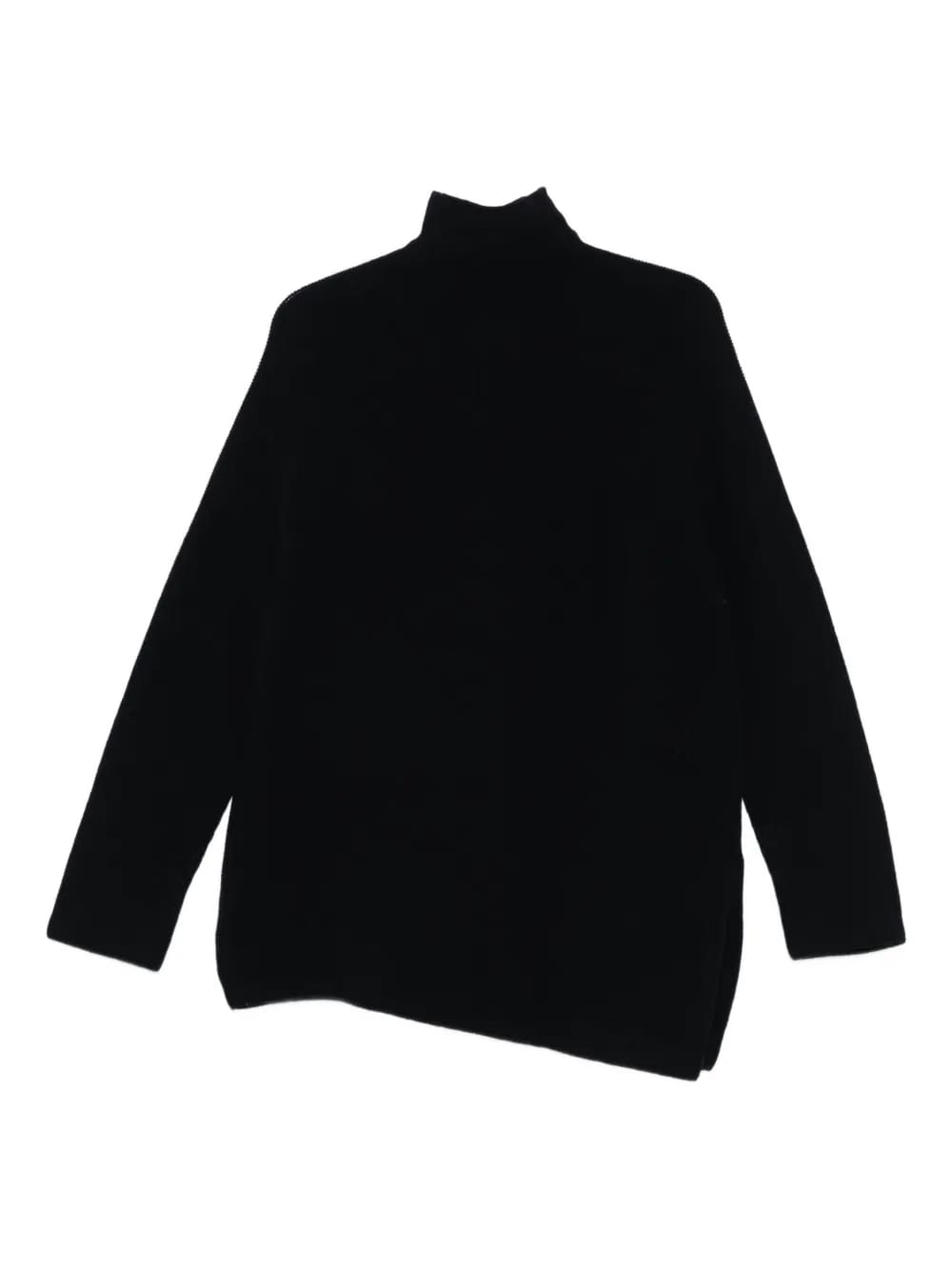 high-neck wool sweater