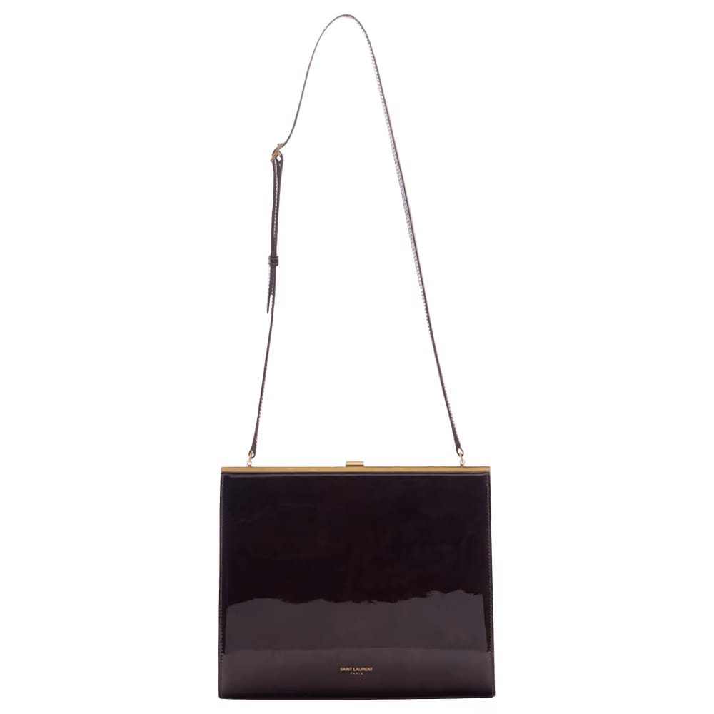 Saint Laurent Large Le Anne-Marie Shoulder Bag Espresso Forte