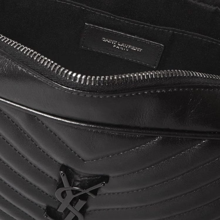 Saint Laurent Lou Quilted Leather Shoulder Bag Nero