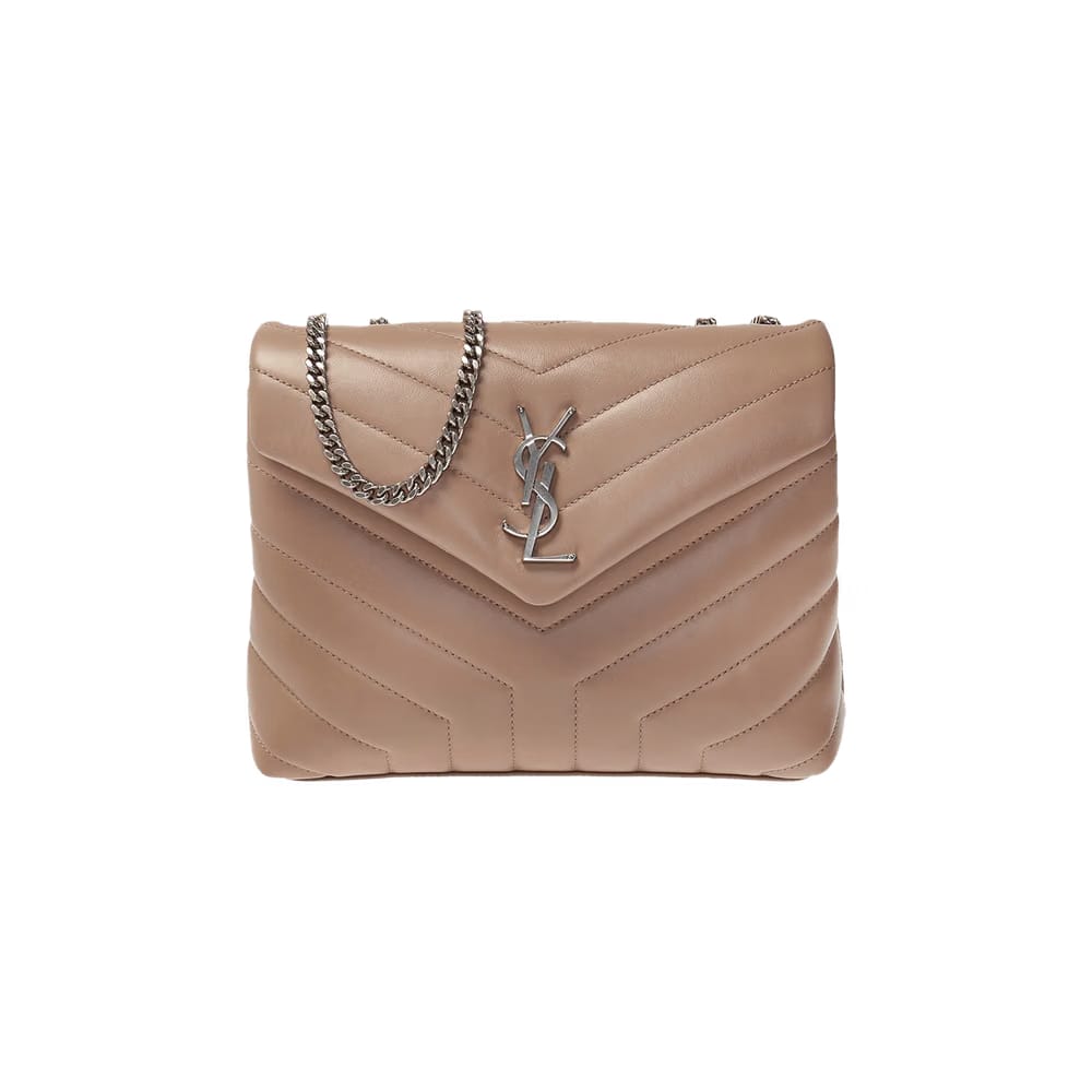 Saint Laurent Loulou Shoulder Bag Gold Sand