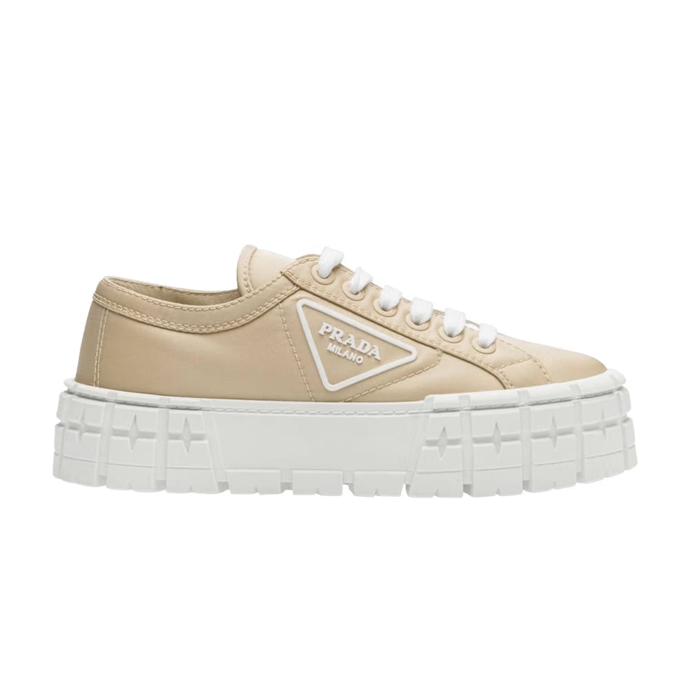 Prada Wmns Gabardine Wheel Platform 'Brown'