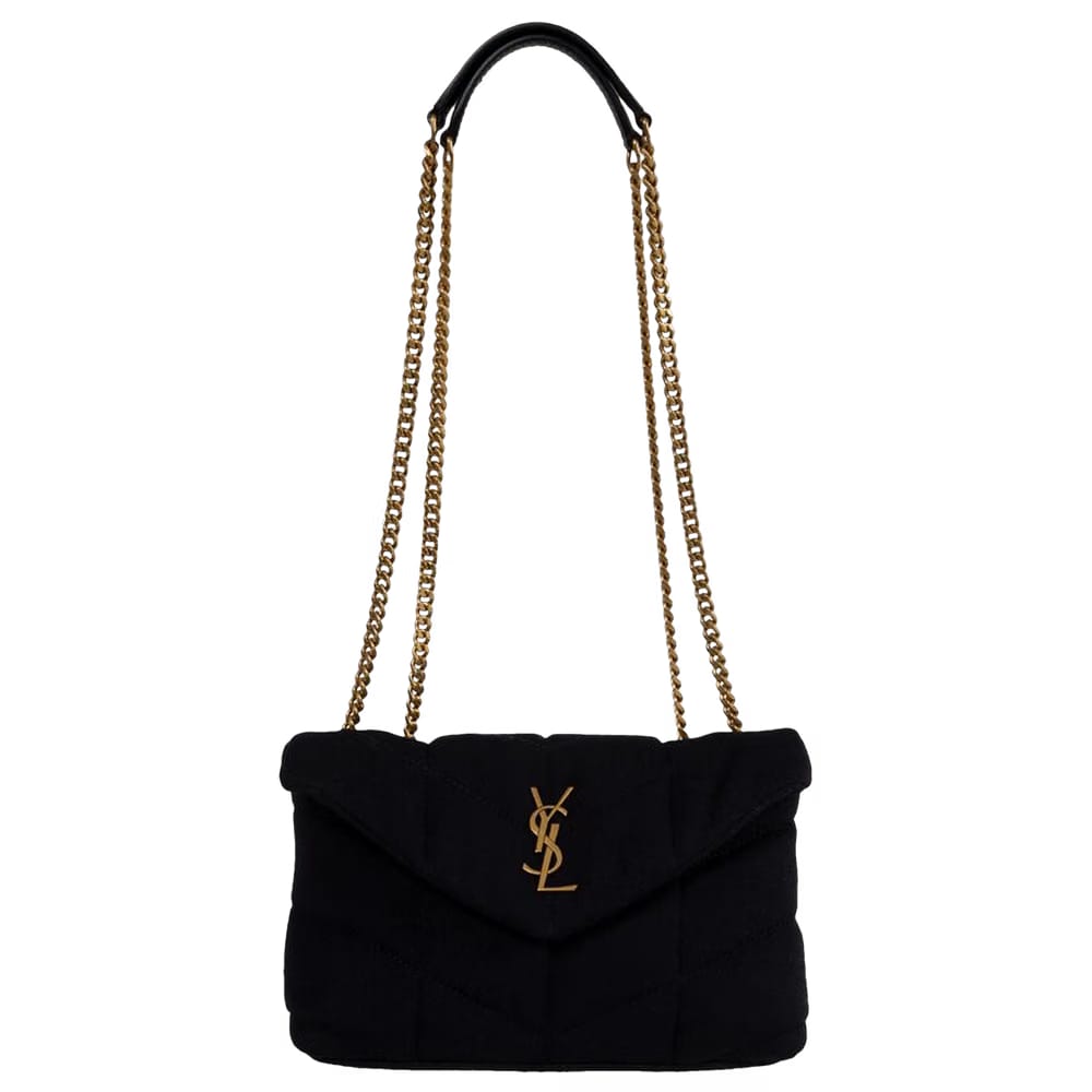 Saint Laurent Puffer Toy Bag Blue Sea