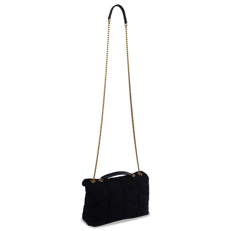 Saint Laurent Puffer Toy Bag Blue Sea