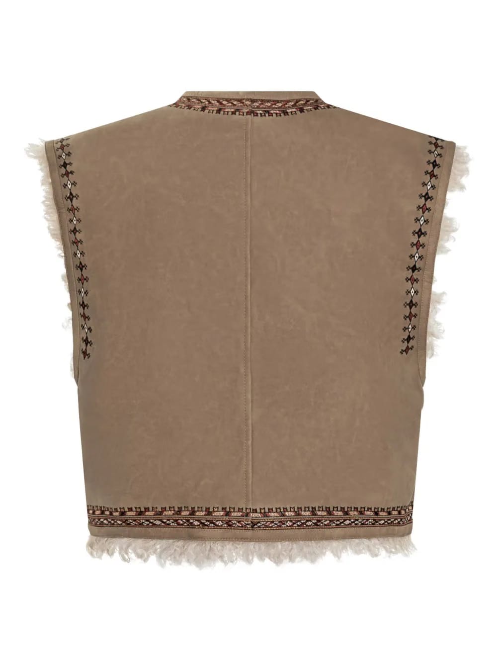 Clemencia embroidered shearling vest