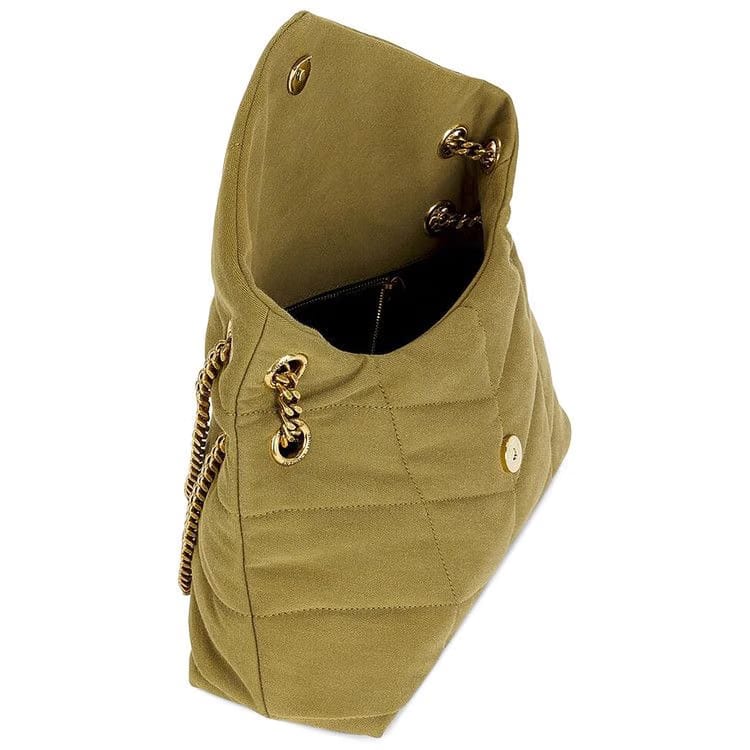 Saint Laurent Puffer Small Fir Green