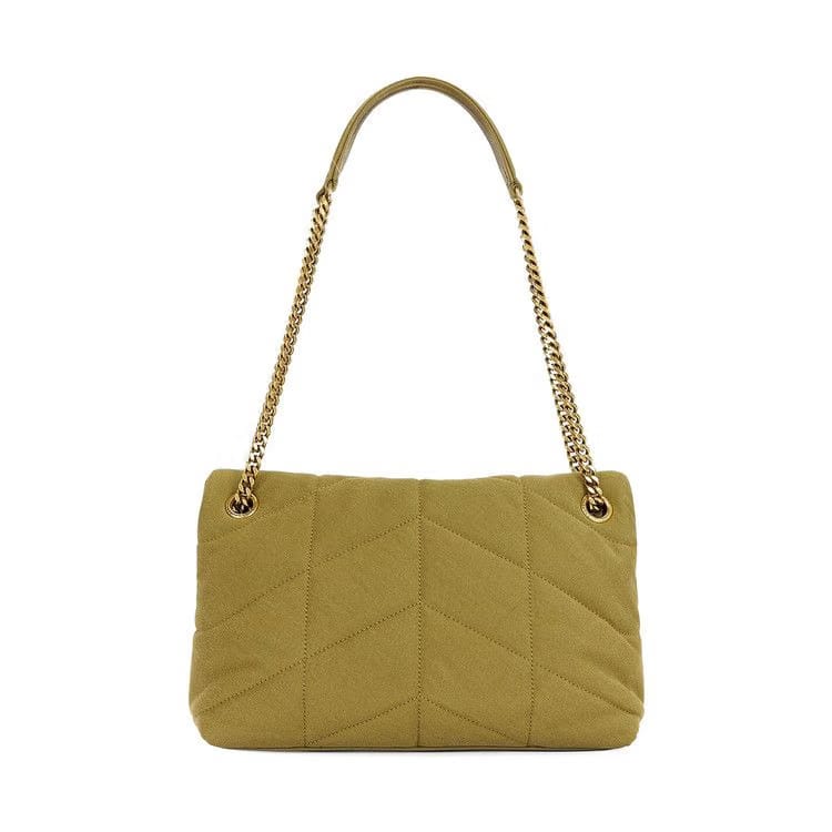 Saint Laurent Puffer Small Fir Green