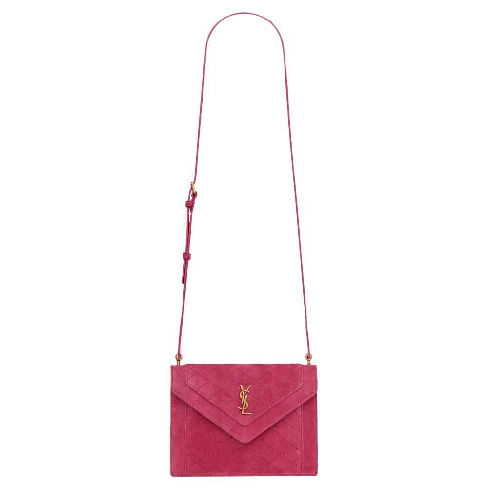 Saint Laurent Mini Gaby Monogram Satchel Bag Rose