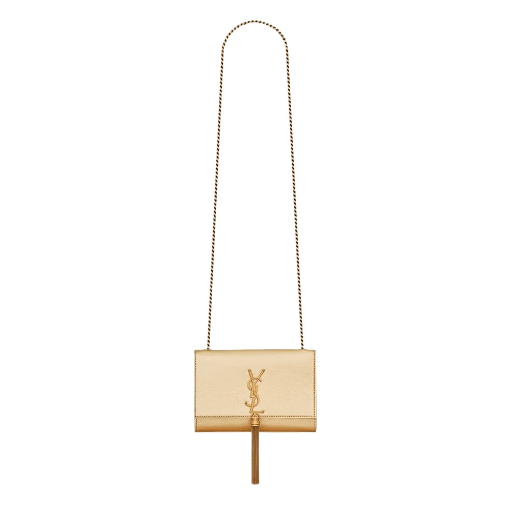 Saint Laurent Small Kate Tassel Monogram Chain Bag Oro