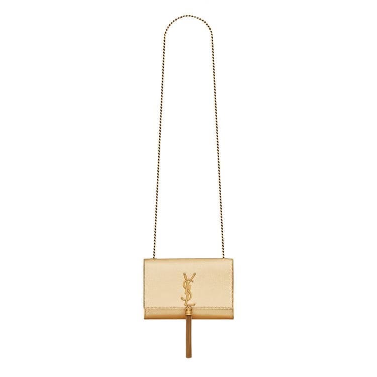 Saint Laurent Small Kate Tassel Monogram Chain Bag Oro