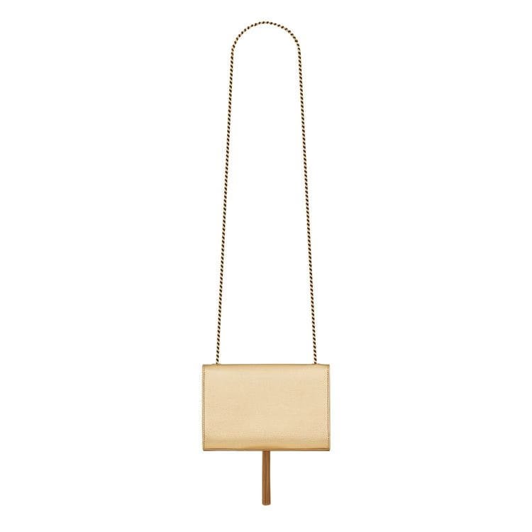 Saint Laurent Small Kate Tassel Monogram Chain Bag Oro
