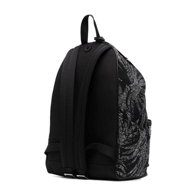 Saint Laurent Canvas City Backpack Nero/Ivory