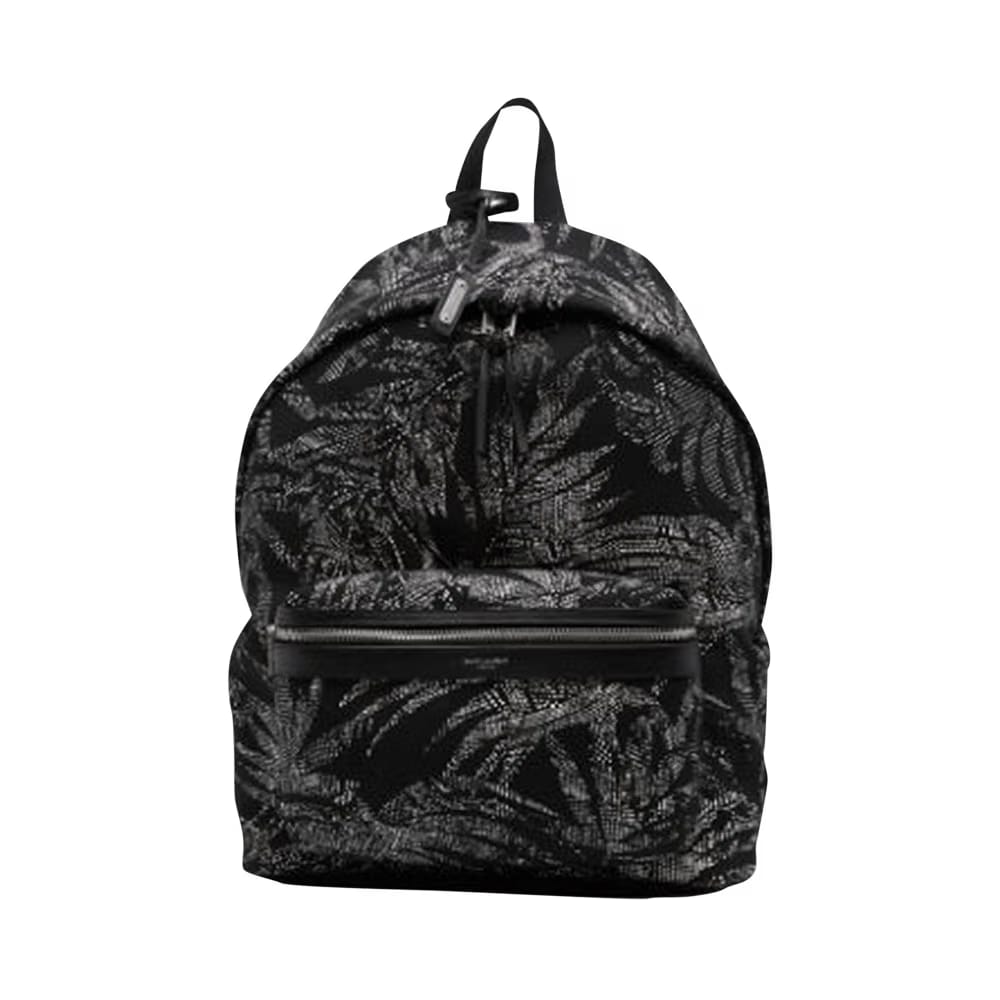 Saint Laurent Canvas City Backpack Nero/Ivory