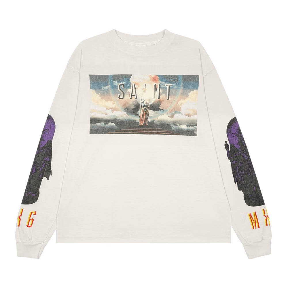 SAINT Mxxxxxx Saint Pictures Long-Sleeve T-Shirt White