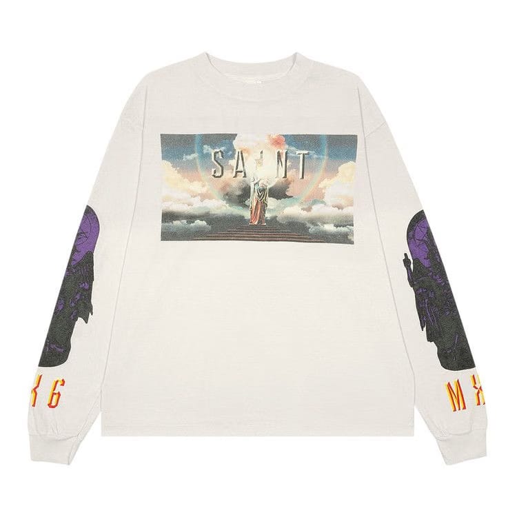 SAINT Mxxxxxx Saint Pictures Long-Sleeve T-Shirt White