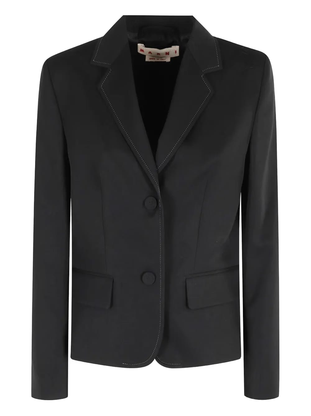notched-lapel two-button jacket