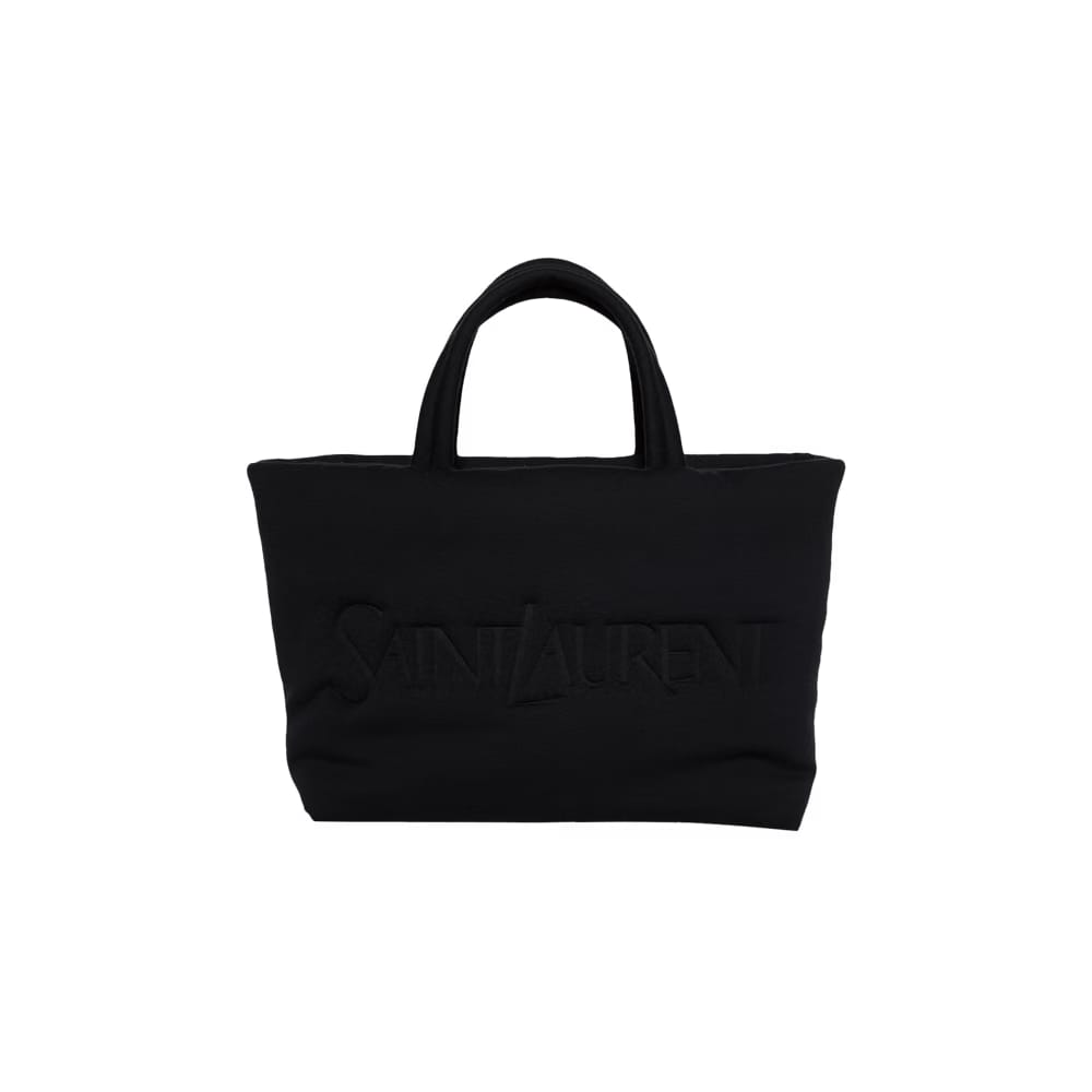 Saint Laurent Embossed Tote Bag Black