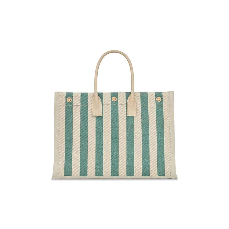 Saint Laurent Rive Gauche Tote Bag Water Green