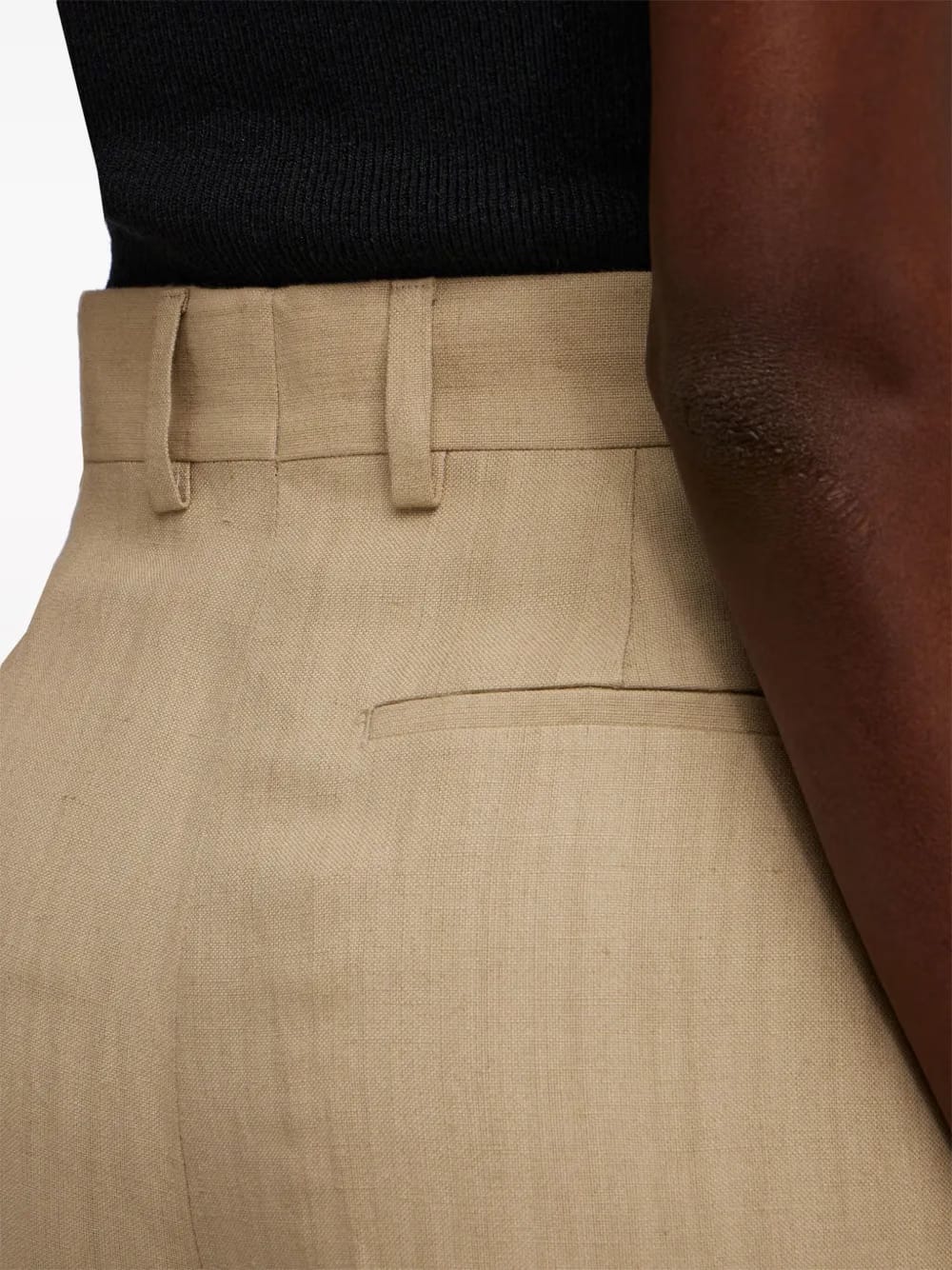 tailored high-waisted trousers