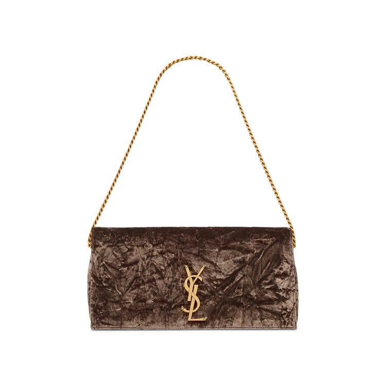 Saint Laurent Kate 99 Wallet On Chain Gunmetal