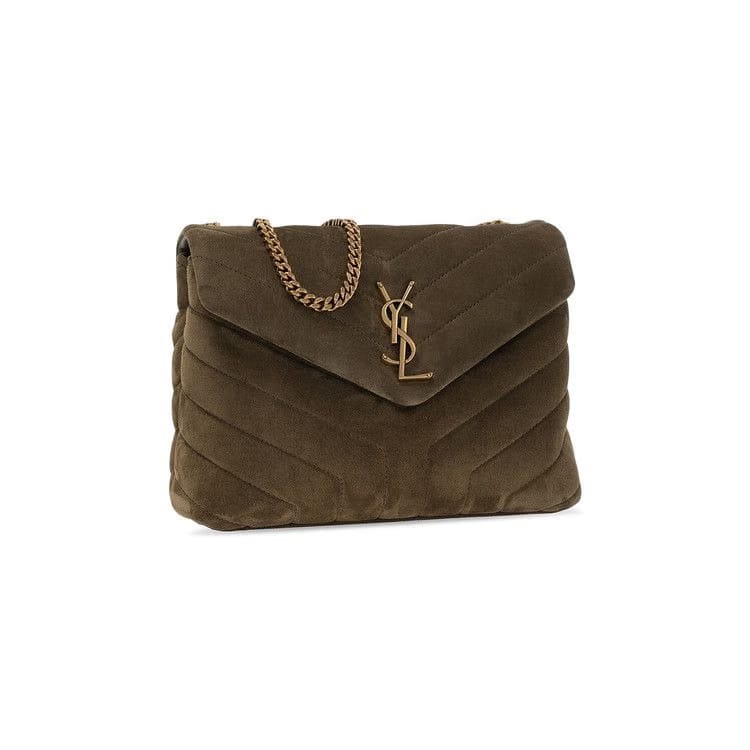 Saint Laurent Loulou Small Chain Bag Loden Green