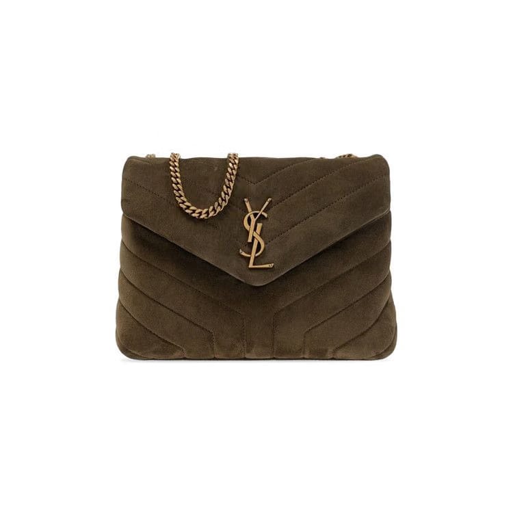 Saint Laurent Loulou Small Chain Bag Loden Green