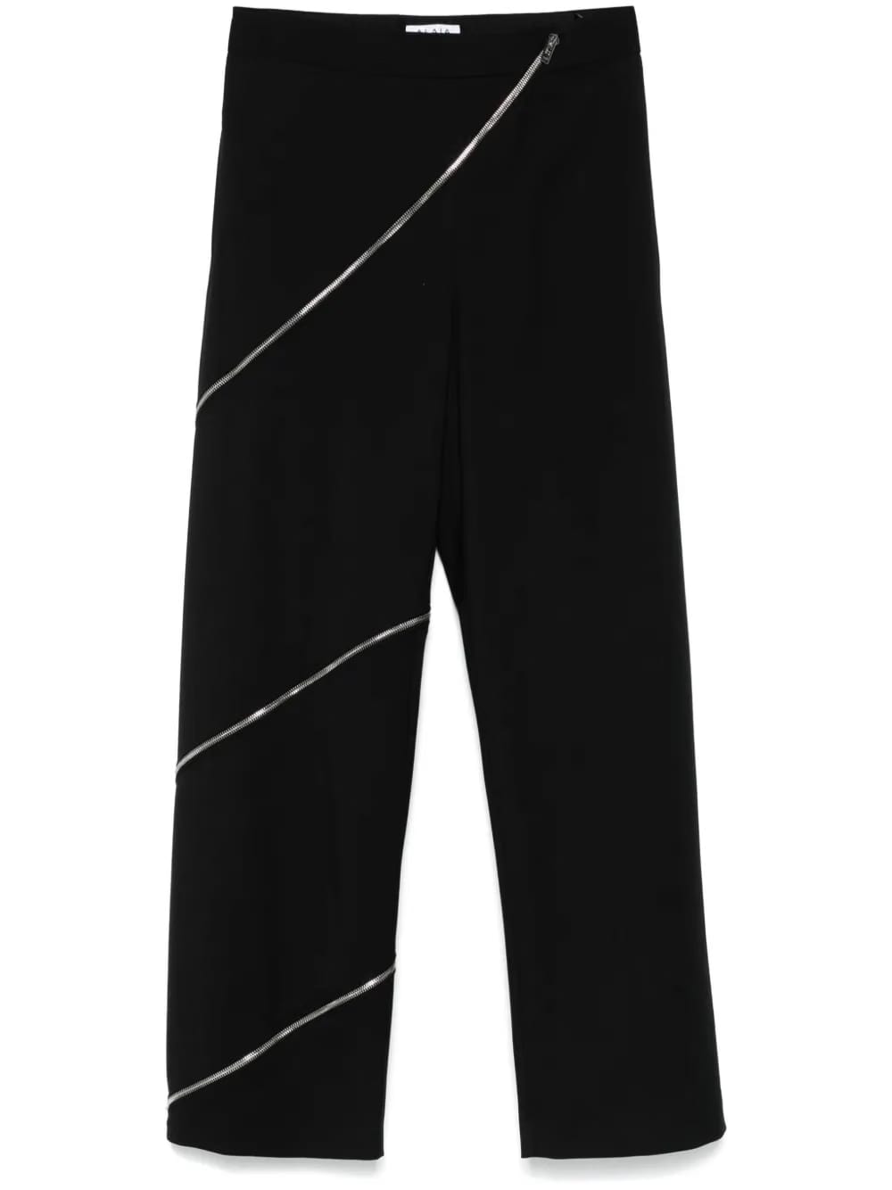 spiral-zipped trousers