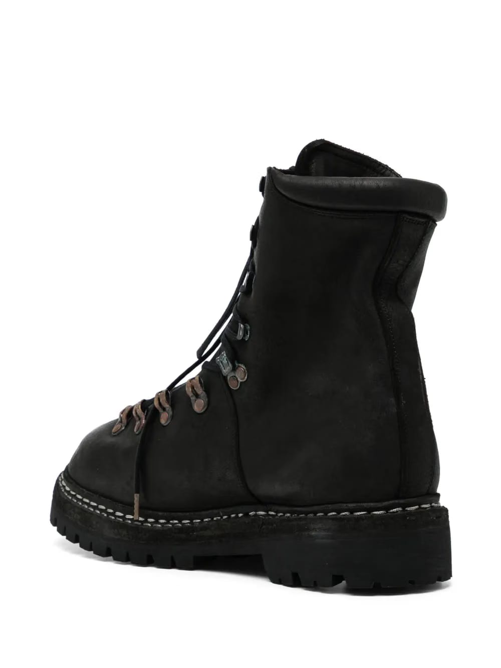 lace-up full-grain leather boots