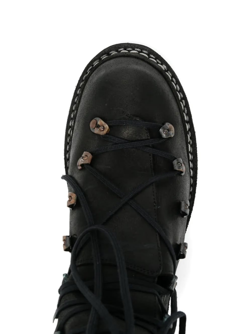 lace-up full-grain leather boots