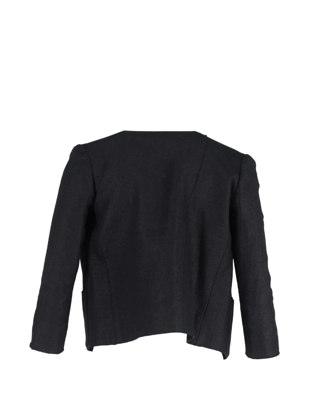 three-quarter sleeve patch-pocket jacket