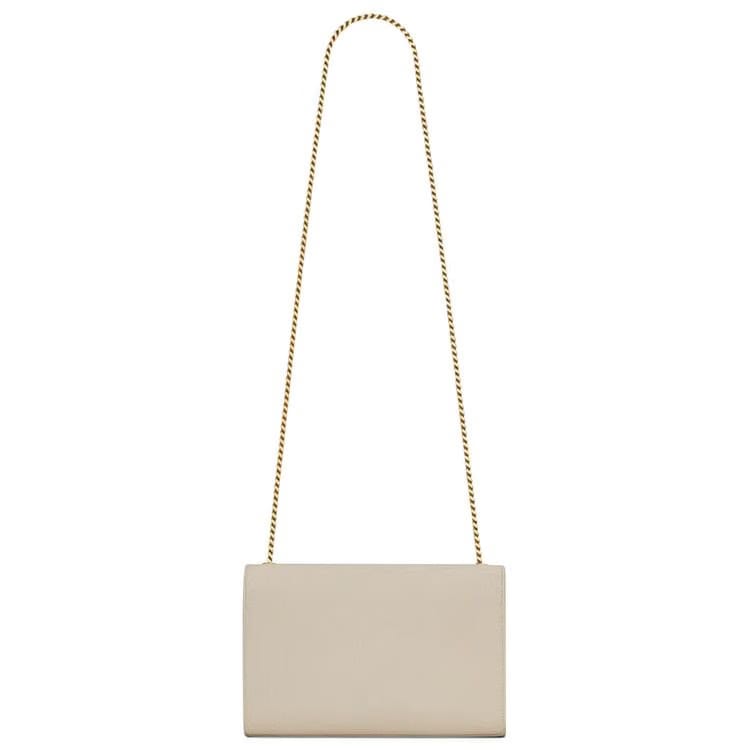 Saint Laurent Kate Medium Chain Bag Soft Cream