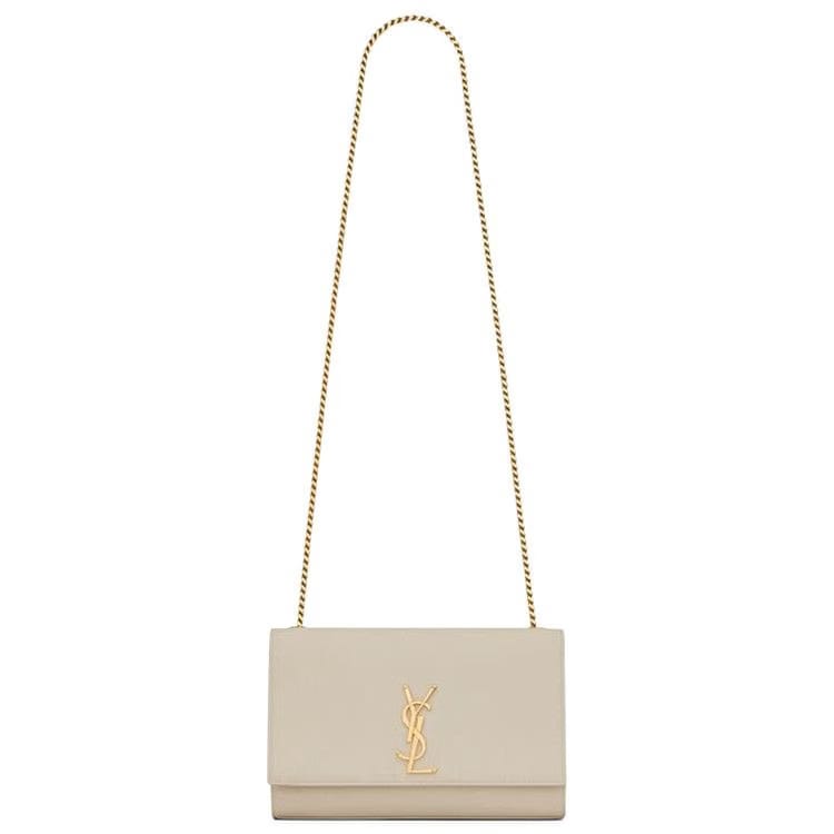 Saint Laurent Kate Medium Chain Bag Soft Cream