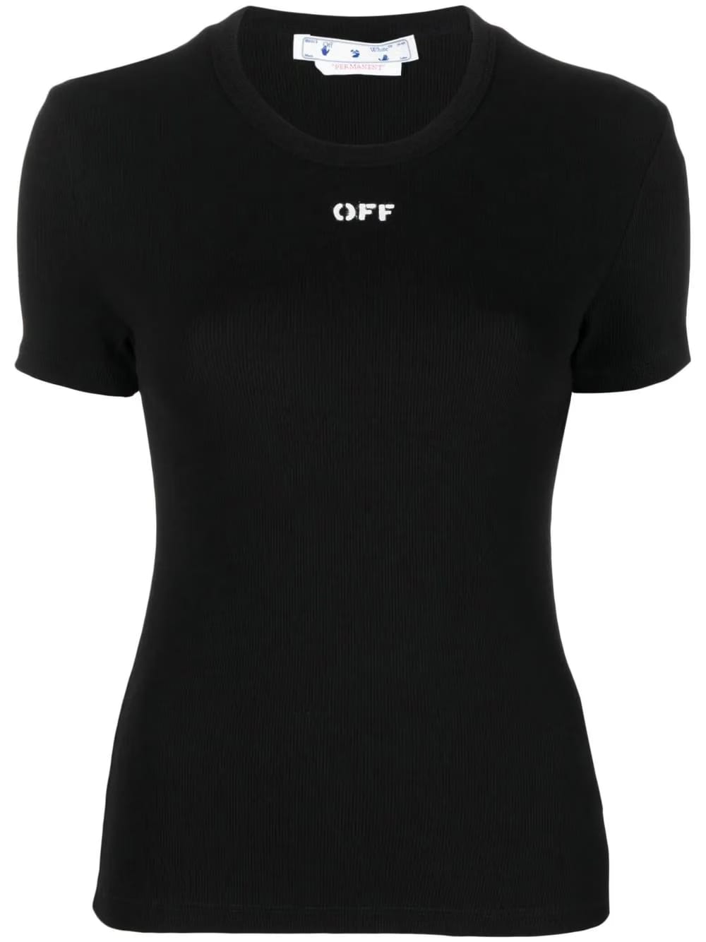 logo-print ribbed T-Shirt