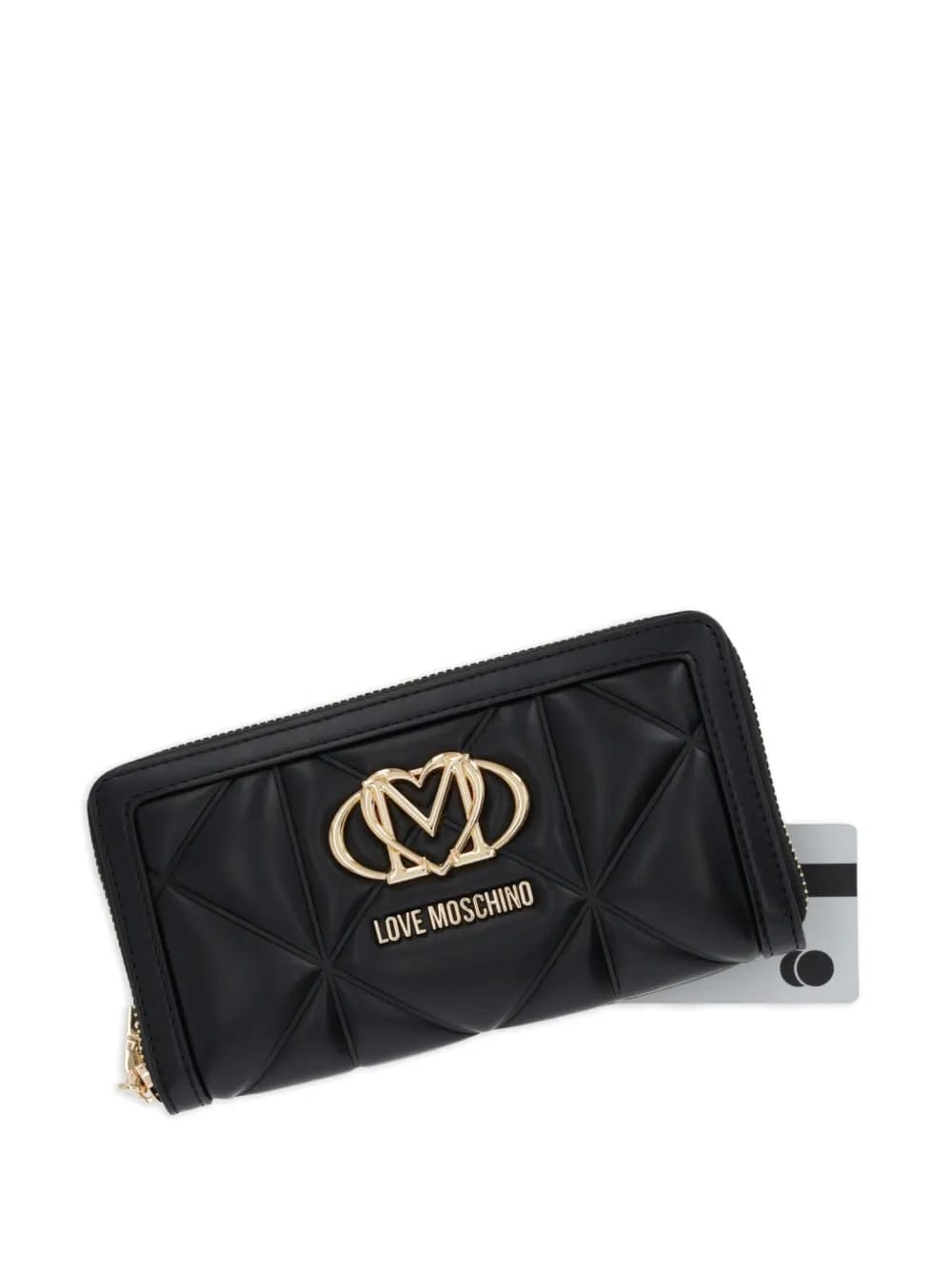 quilted logo-detail wallet