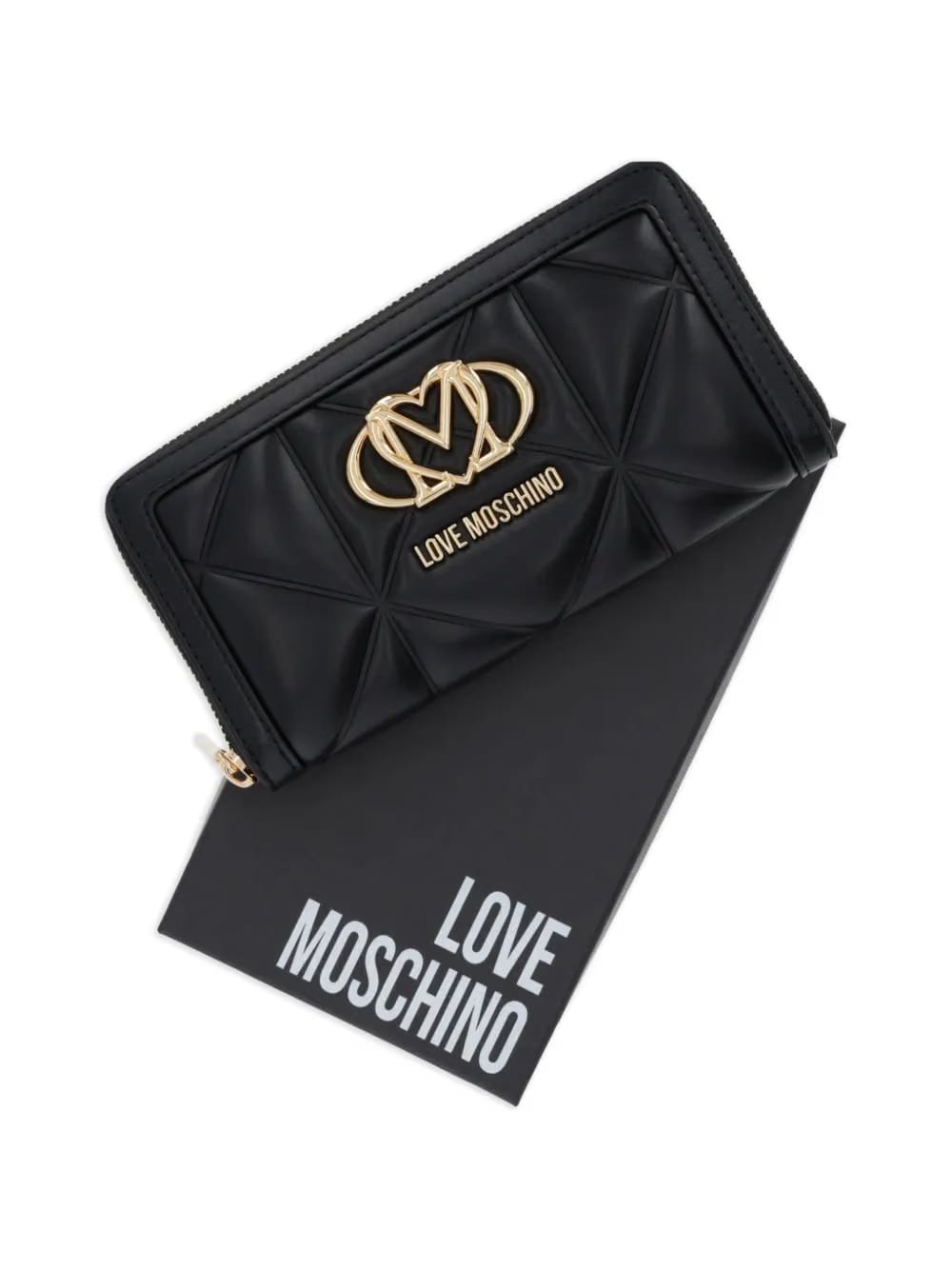quilted logo-detail wallet