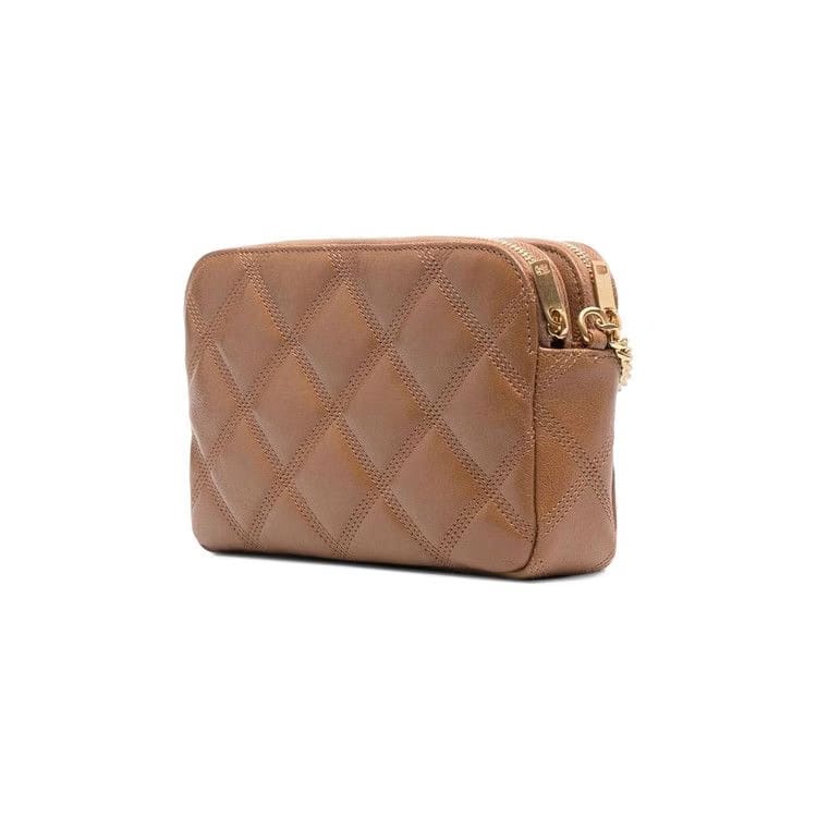 Saint Laurent Becky Quilted Shoulder Bag Naturel Dark
