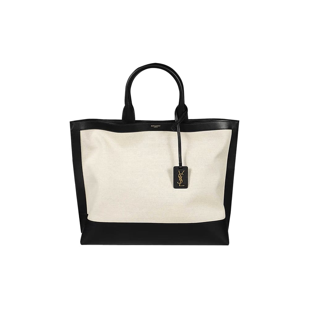 Saint Laurent Canvas Bag Greggio/Nero