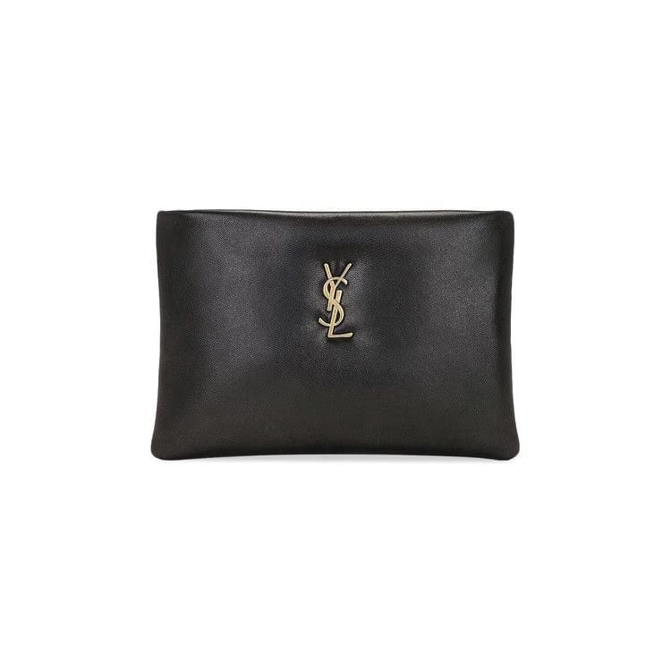 Saint Laurent Small Calypso Pillow Pouch Black