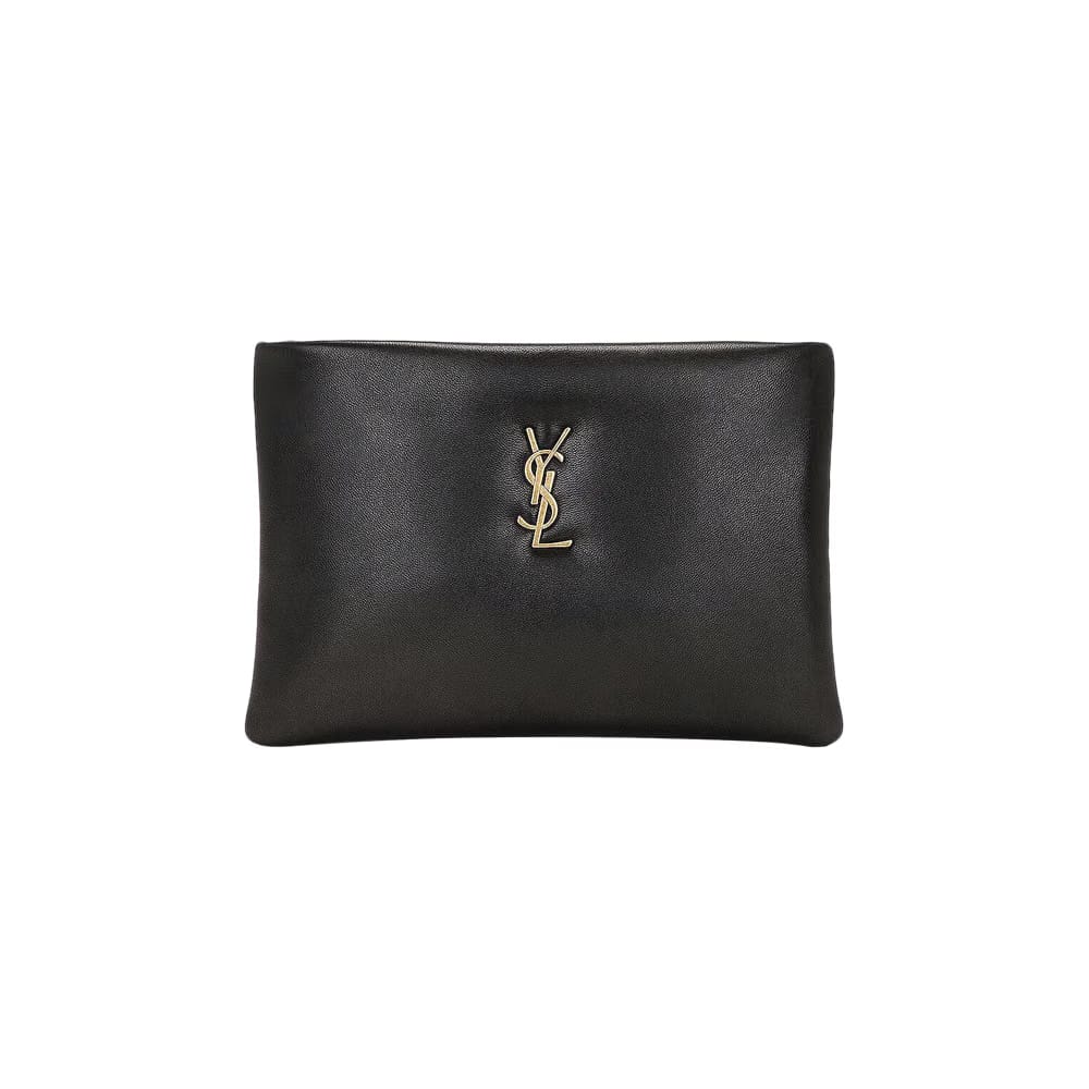 Saint Laurent Small Calypso Pillow Pouch Black