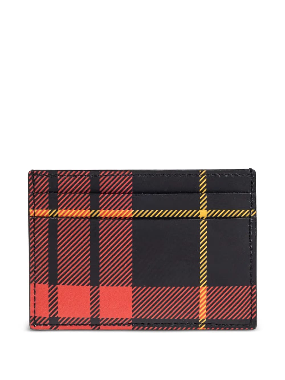 tartan skull cardholder