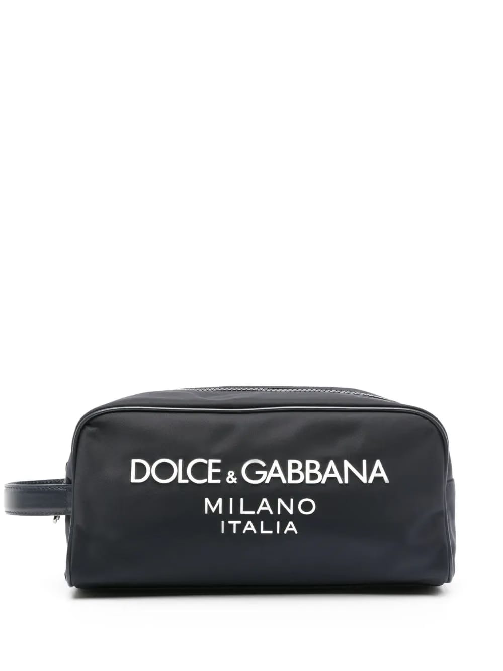 logo-lettering wash bag